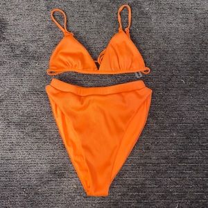 ribbed high waisted bikini